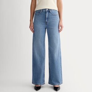 Everlane The Way High Sailor Jean Wide Leg Blue Size 24